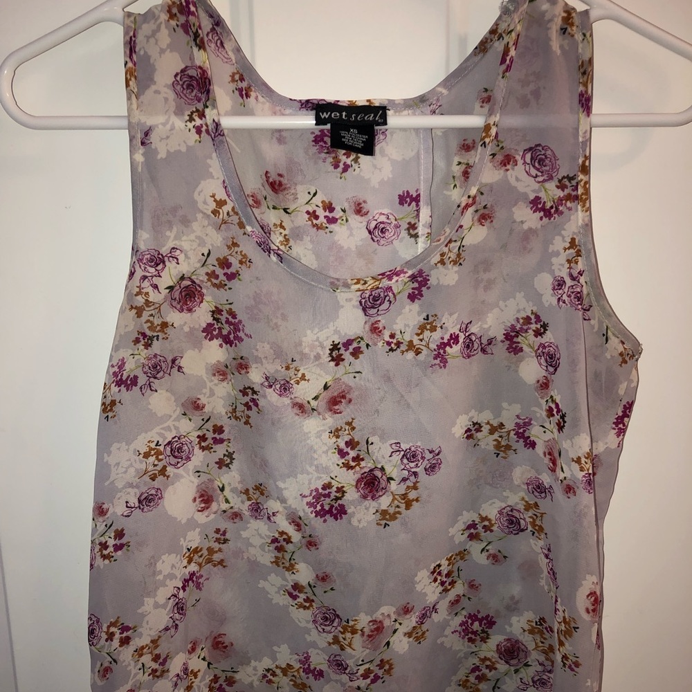 Split back tank top
